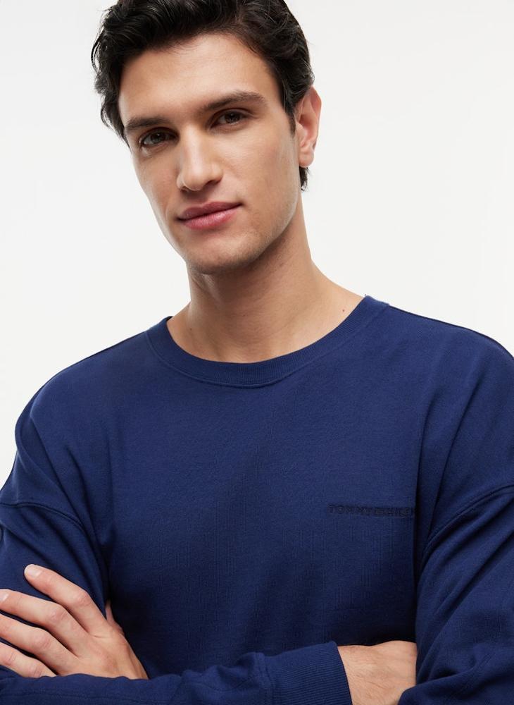 TOMMY HILFIGER Essential Logo Terry Lounge Track Top - Image 3